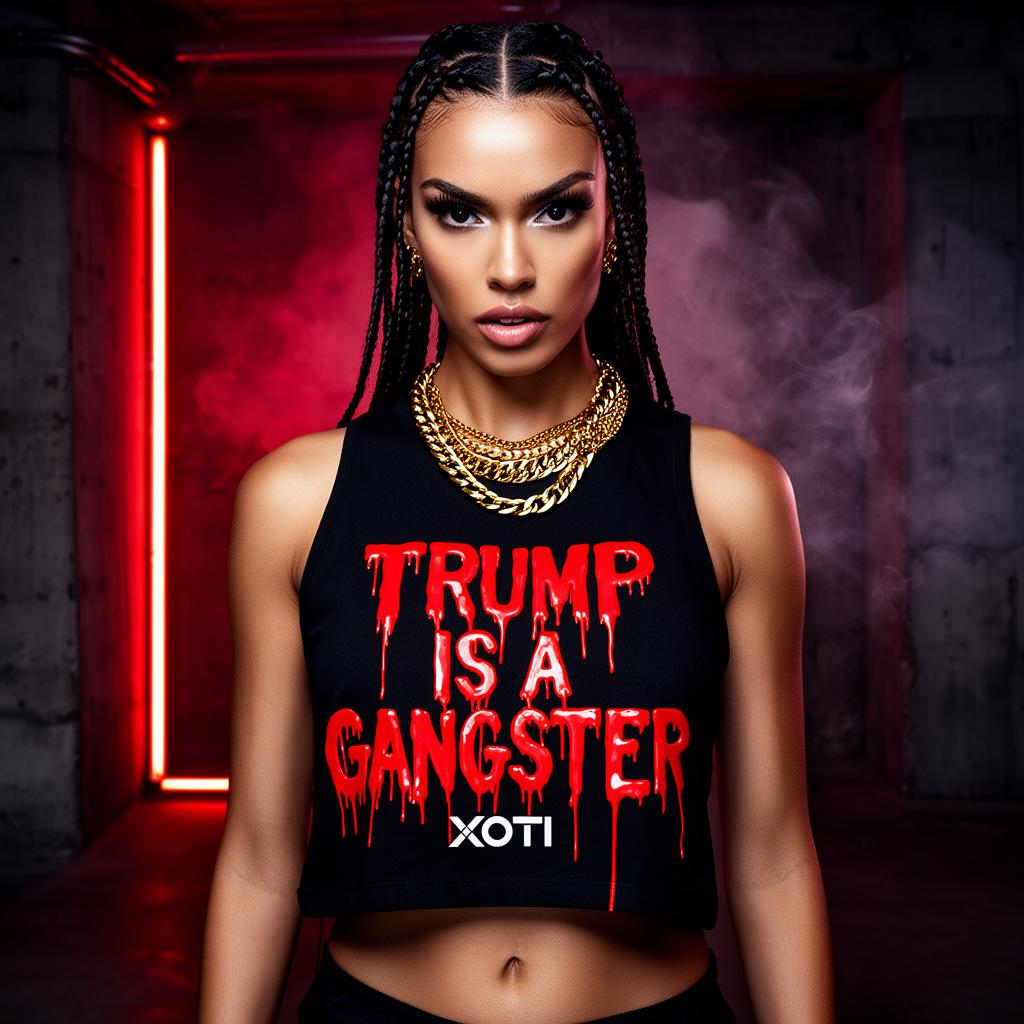 TRUMP IS A GANGSTER Crop Top